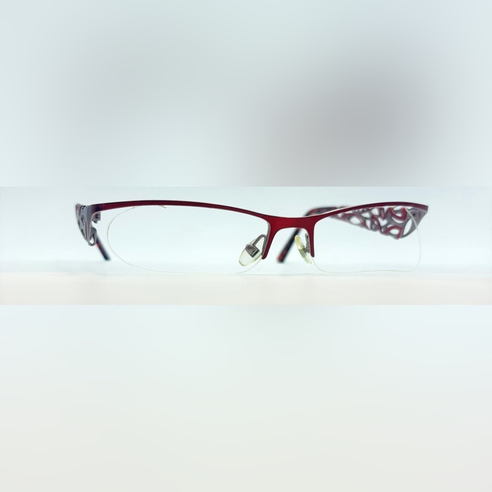 Pro Design Burgundy Oval Rimless Sunglasses Frames Only